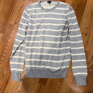 Gray Striped Men's Sweater
